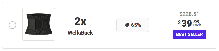 WellaBack Back Brace 12